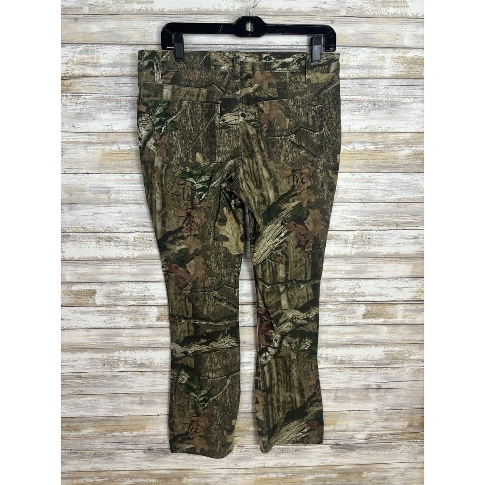 Mossy Oak Pants Womens 6 Green Camo Outdoors Jean Stretch Pocket - Picture 6 of 8